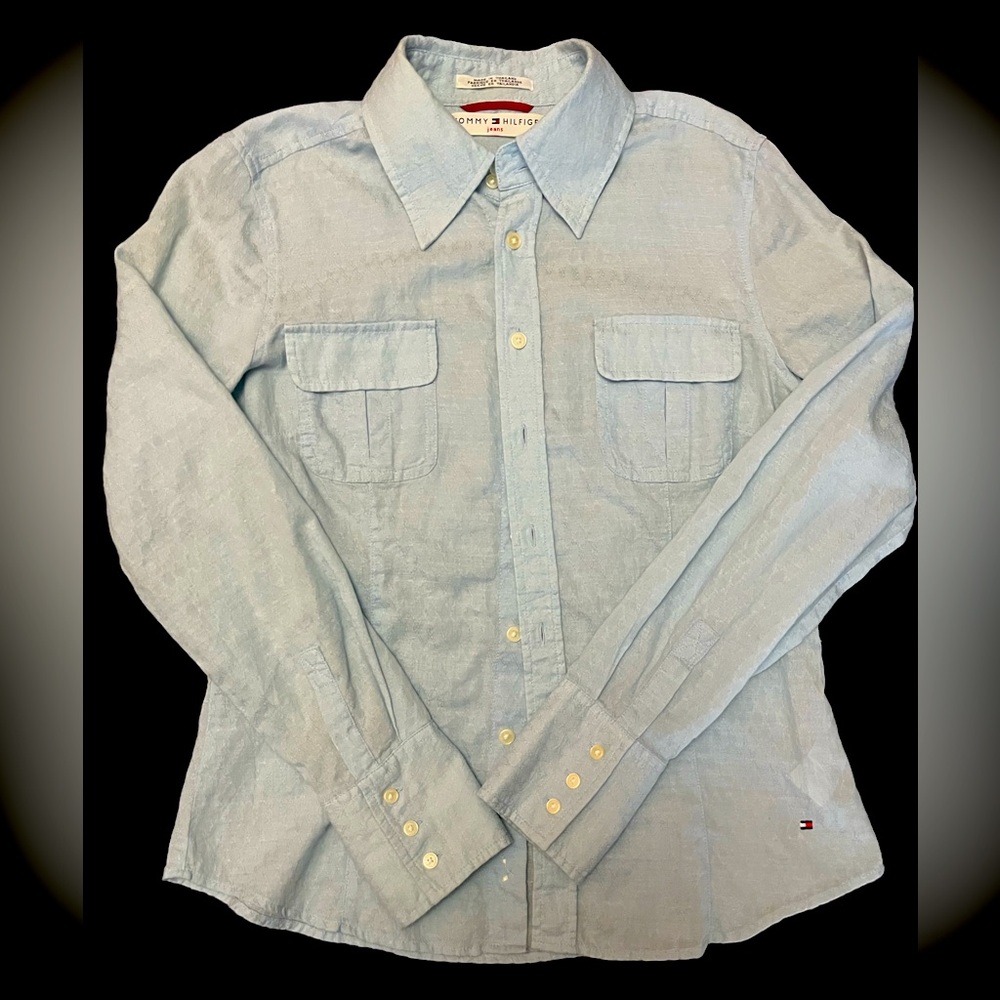 Tommy Hilfiger Vintage Y2K Lightweight Cotton Button Down